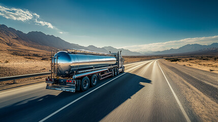 Canvas Print - Truck on the road