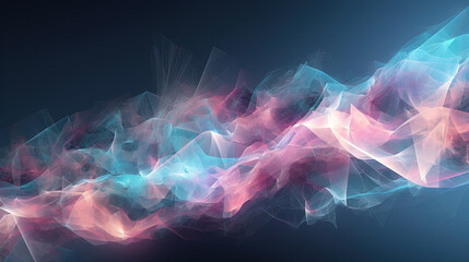 Poster - A colorful explosion of paint with a pastel color palette. Dynamic and energetic abstract background. Generated AI
