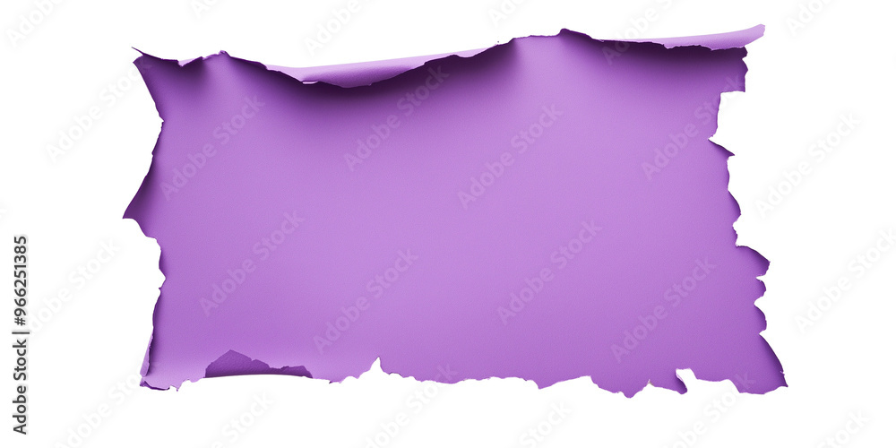 Purple Paper Rip Ripped purple paper isolated on transparent background Stock Photo ...