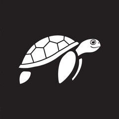 Vectorized turtle, vectorized illustration of sea turtle