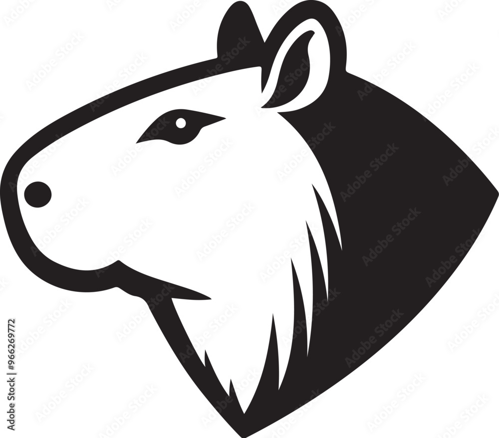 Capybara Vectorised Bitmap Capybara vector on transparent background for digital content, t-shirts ...