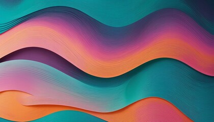 Orange teal green pink abstract grainy gradient background, wall paper design