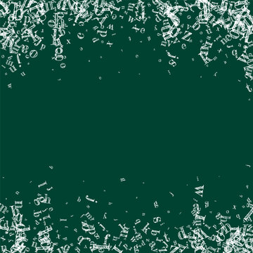 Concept of school background. White chalk