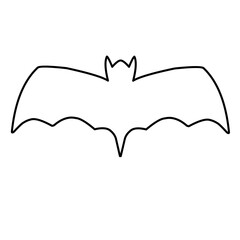 Poster - Bat Outline Vector 