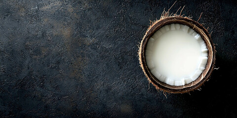 Wall Mural - Coconut in a close-up cut