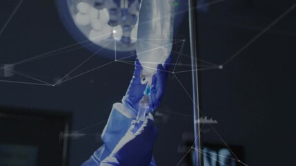 Poster - Animation of network of connections with data over diverse surgeons during operation