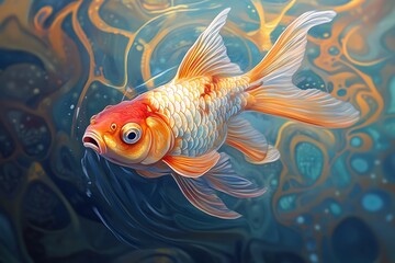 goldfish in aquarium