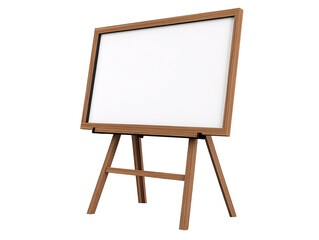 a white board on a stand