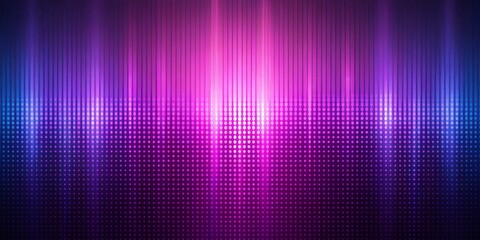 Wall Mural - Abstract Glowing Purple Dot Pattern with Vertical Lines, Abstract, Purple, Dots