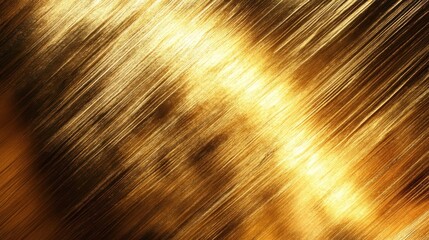 Wall Mural - Abstract golden texture with streaks resembling light reflections.