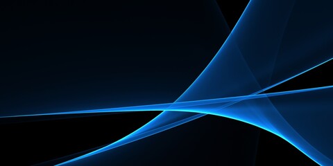 Sticker - Blue abstract background design with curved shapes, Awesome Background Wallpaper