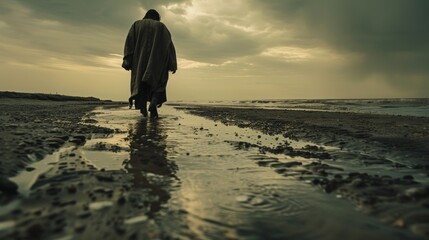 The miraculous event of jesus walking on water  a testament to faith and divine power in galilee