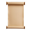 © BoOm - A blank scroll with rolled edges, perfect for creating unique designs, invitations, or as a decorative element. transparent background