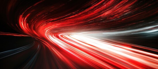 Abstract Red and White Light Trails