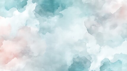 Wall Mural - Soft watercolor abstract background in pastel colors for design use.