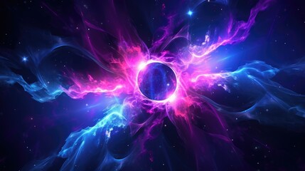 Wall Mural - a vibrant abstract background with swirling colors and glowing lights.