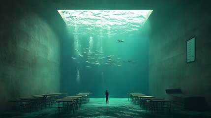 Aufkleber - Innovative Underwater Classrooms Immersed in the Ocean s Captivating Ecosystem