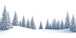 © Rawpixel.com - PNG A snowy landscape with many pine trees covered in snow background outdoors nature.