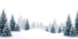 © Rawpixel.com - PNG A snowy landscape with many pine trees covered in snow background outdoors scenery.