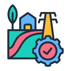 Sticker - Rural Infrastructure Icon