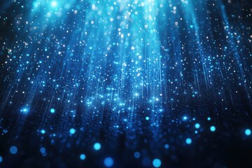 Wall Mural - the image is a blue sky with a lot of stars