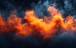 © Helois - A dramatic image of orange and blue smoke against a dark background.
