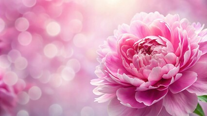 Wall Mural - Pink peony flower background , peony, flower, pink, background, floral, bloom, petals, delicate, romantic, garden, beautiful