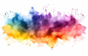 Poster - Vibrant abstract splash of colors blending harmoniously. Perfect for backgrounds, designs, and artistic projects.