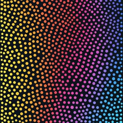 A complex colorful dot background that presents a fascinating and detailed visual. The colorful dots are densely arranged, creating a rich texture. They form an intricate pattern that catches the eye.