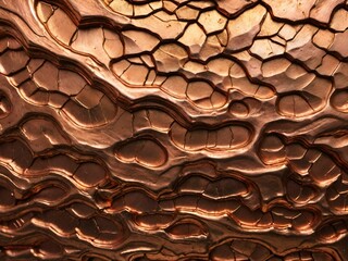 Wall Mural - abstract background with a copper texture