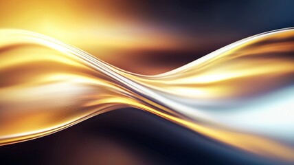 Wall Mural - A wave of light and dark colors with a yellow hue