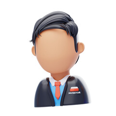 Poster - 3D Investor Decisions on Company Growth. 3D Icon