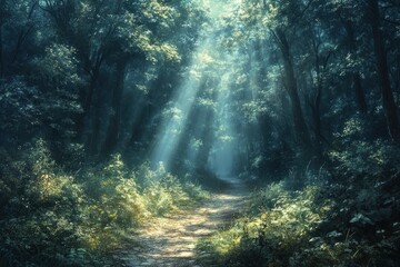 Canvas Print - Mystical Forest Path