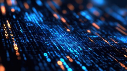 Binary code abstract pattern