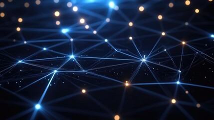 Glowing lines symbolizing AI innovation