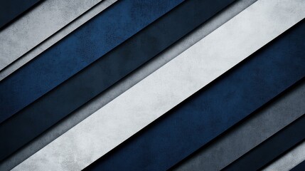 Sticker - A chic navy blue background, enhanced with sleek silver and black lines, brings a modern touch to flat design.