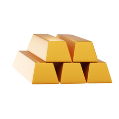 gold icon and 3d illustration