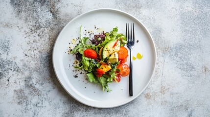 Canvas Print - Delectable Salad: A Fresh and Flavorful Culinary Delight