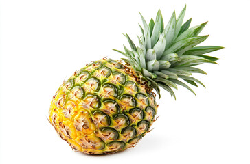 Wall Mural - a pineapple on a white background