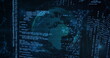 © vectorfusionart - Image of digital data processing over globe