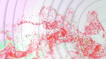 Poster - Animation of red spots over white circles