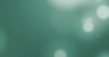 Poster - Abstract green background with glowing bokeh lights animation