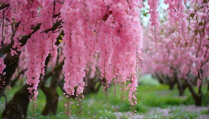 Wall Mural - pink blossom in spring