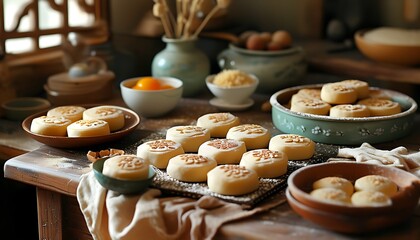 cookies on a tray