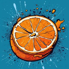 Abstract Orange Art