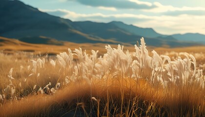 Wall Mural - grass in the wind