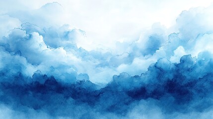 Poster - Abstract Watercolor Cloudscape