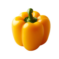 High-quality  yellow capsicum on a Transparent Background, fresh bell pepper, yellow capsicum, sliced yellow capsicum, yellow bell pepper close-up, yellow capsicum salad, healthy food, diet, Vegetable