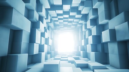 Aufkleber - A Light at the End of a Cube Tunnel