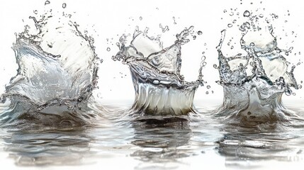 Canvas Print - Water Splash Photography: Captivating Motion and Tranquility